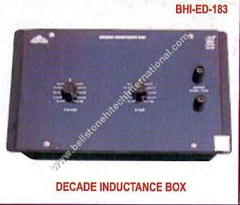 Decade Inductance Box - Steel, 200x150x80 mm, Black | ±1% Accuracy, Variable Inductance 1-100 mH, Screw Terminals, Educational Calibration Tool