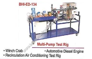 Multi Pump Test - Steel 100x50x80cm Blue, 220V | Diesel Engine, Pump, Winch, Air Conditioning Testing Rig