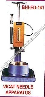 Vicat Needle Apparatus - Steel, 100mm Scale, 1mm Needle Diameter | Cement Setting Time, Easy Operation, Precise Results
