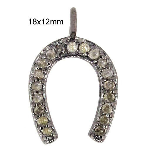 Pave Diamond Silver Finding