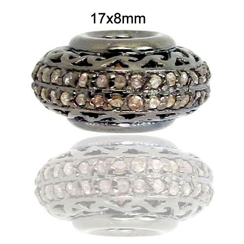 Silver Pave Diamond Finding
