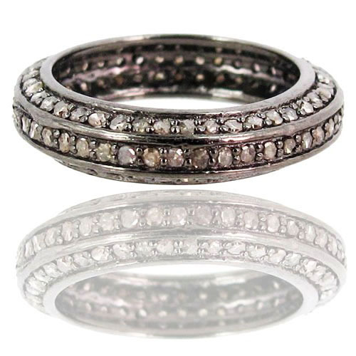 Sterling Silver Diamond Ring