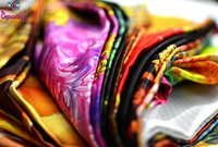 Digital Print Silk Satin Garment Fabrics - Silk Satin Blend, 100 Meters Minimum Order, Multicolor, Lightweight, Colorfast & Shrinkage Resistant