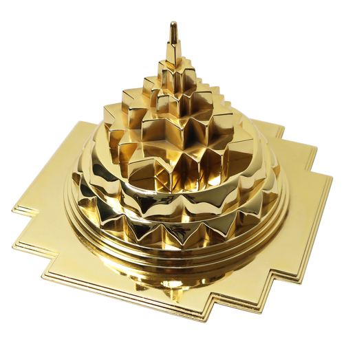 Blessed Brass and Other Mix Metal Meru Shre Yantra Shri Laxmi