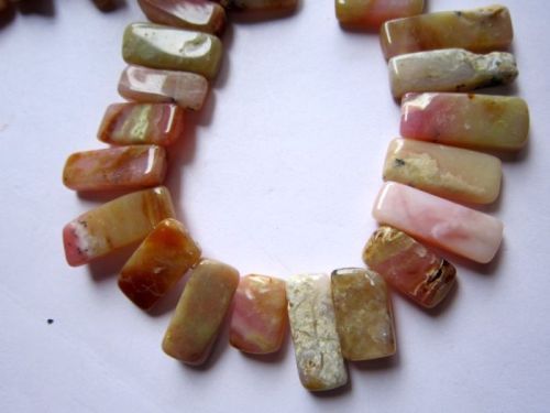 Natural Pink Opal Side Drill Plain Slice