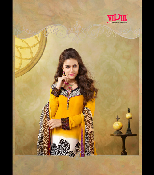 Ladies Semi Stitched Salwar Suit