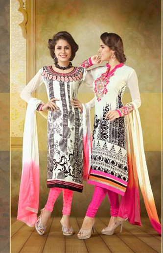 Semi stitched ladies salwar ssuit
