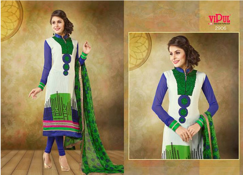 Semi stitched ladies salwar suit