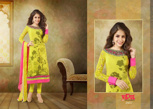 Semi stitched ladies salwar ssuit