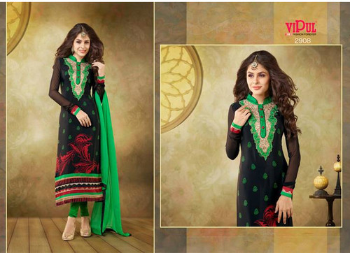 Semi stitched ladies salwar ssuit