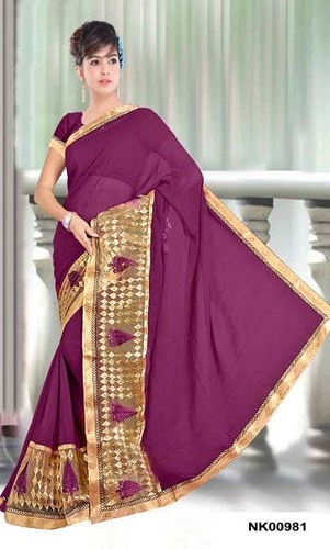 Embroidery fancy Saree