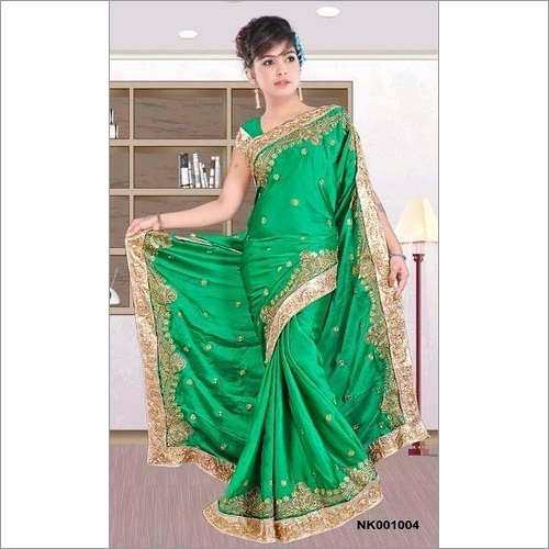 Green Indian Tradition Sarees