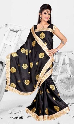 Black Fancy Saree with Lace
