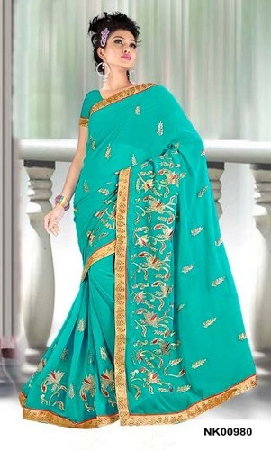 Embroidery fancy Saree
