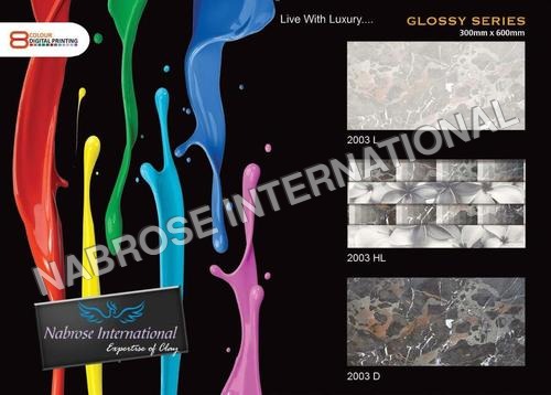 Glossy Series Dark Wall Tiles - Ceramic, 300x300mm/300x600mm, Multi Color | Crack Resistant, Elegant Design, ISO 9001