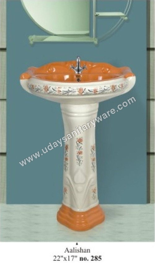 Color Ceramic wash basin