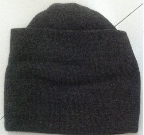 Gents Cap - Wool, Assorted Size, Brown | Machine Made, Knitted Style, Plain Pattern, Ideal for Daily Winter Use