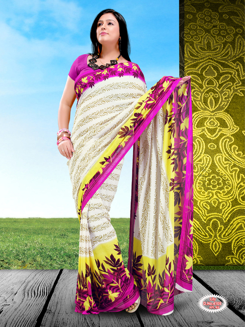 Georgette Printed Sarees