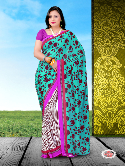 Designer Printed Saree