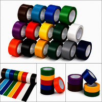 Vinyl Tapes - Adhesive Vinyl Material, 12.7mm Width, 10-20m Length | Single-sided Rubber Adhesive, Multi-color Options For Automotive And Electrical Applications