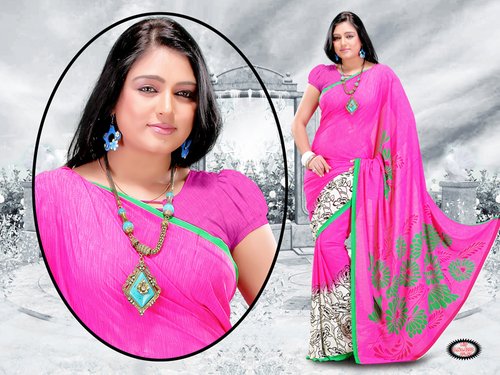 Designer Printed Saree