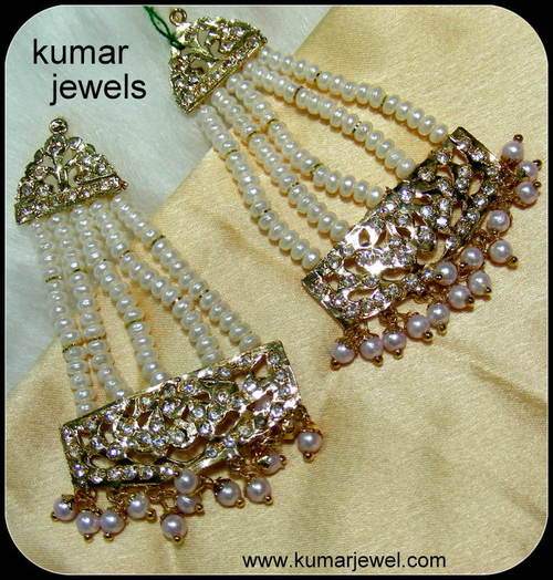 Jadau Long Danglers.