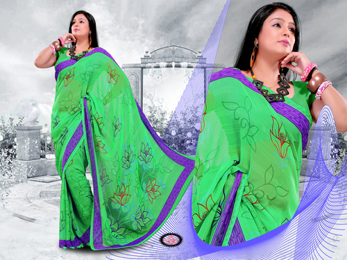 Designer Printed Saree