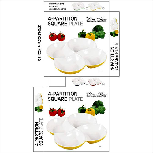 Namkeen, Dry Fruit Server - Ceramic, 10x10 Inches, White | Elegant Design, Durable, Multi-Compartment, Easy to Clean