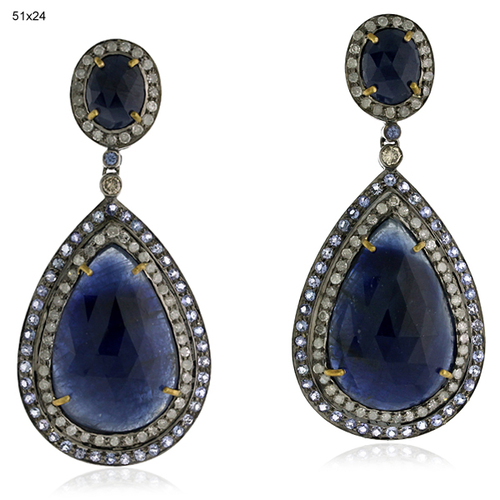 Victorian Gemstone Dangle Earrings