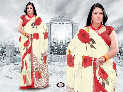Designer Printed Saree