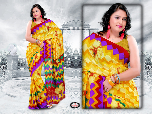 Designer Printed Saree