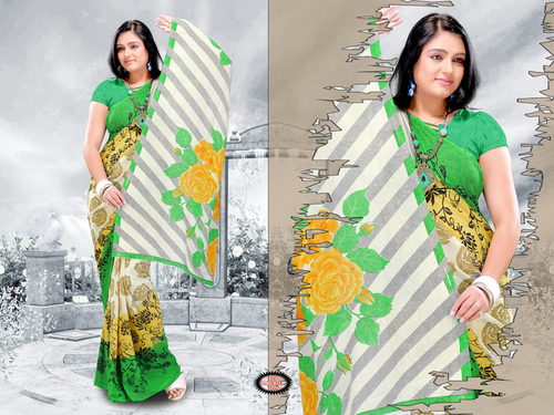 Designer Printed Saree
