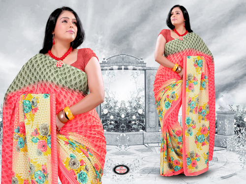 Designer Printed Saree