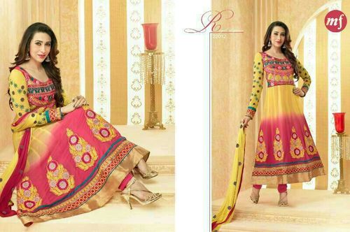 Synthetic anarkali suits (Karishma)