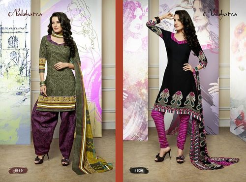 Synthetic printed suits (Nakshatra)