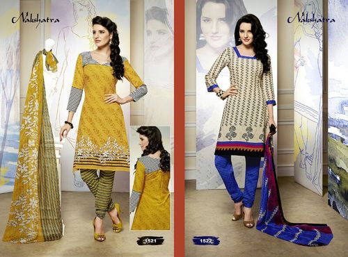 Synthetic printed suits (Nakshatra)