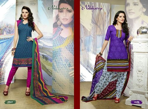 Synthetic printed suits (Nakshatra)