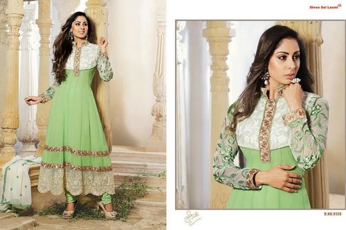 Synthetic anarkali (savera)