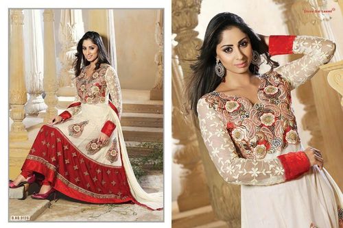 Synthetic anarkali (savera)