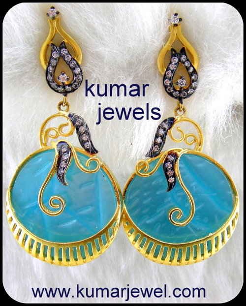 Blue Shell Earring
