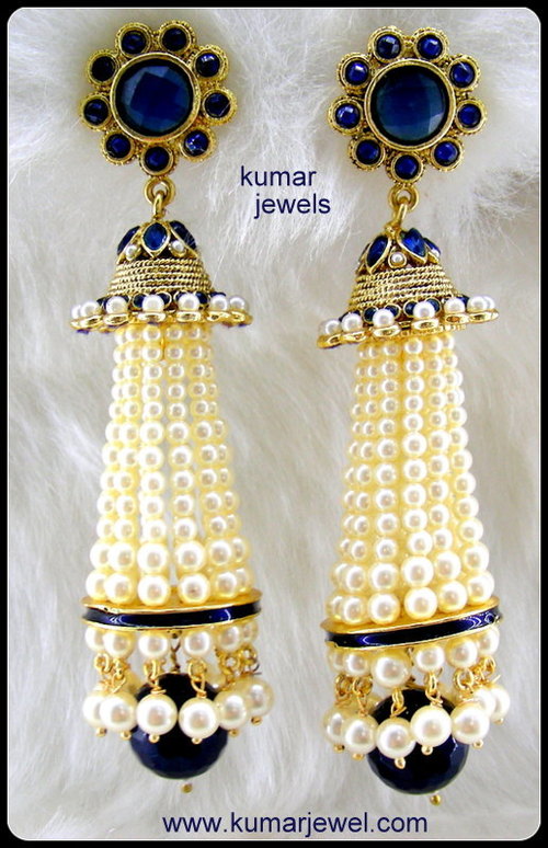 Tassel Earring in Blue