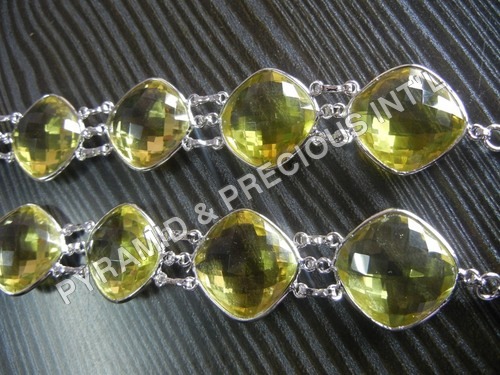 Gemstone Silver Bracelet