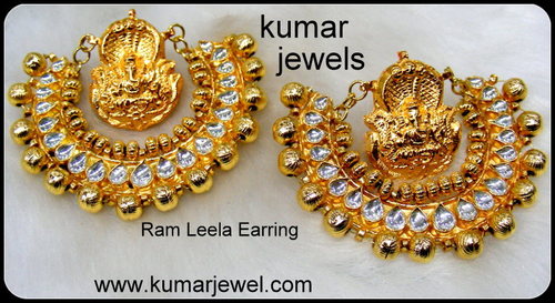 Ramleela Earring In Kundan