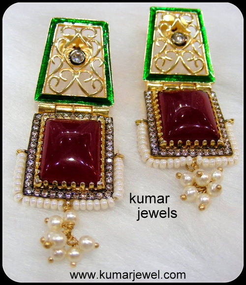 Ruby Stone Earring