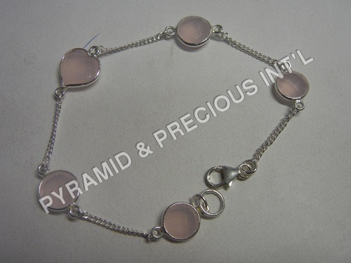 Pink Chalcedony Bracelet