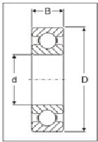 6013 Ball Bearing - Stainless Steel, Single Row, Silver | Deep Groove Design for Shaft and Machine Usage