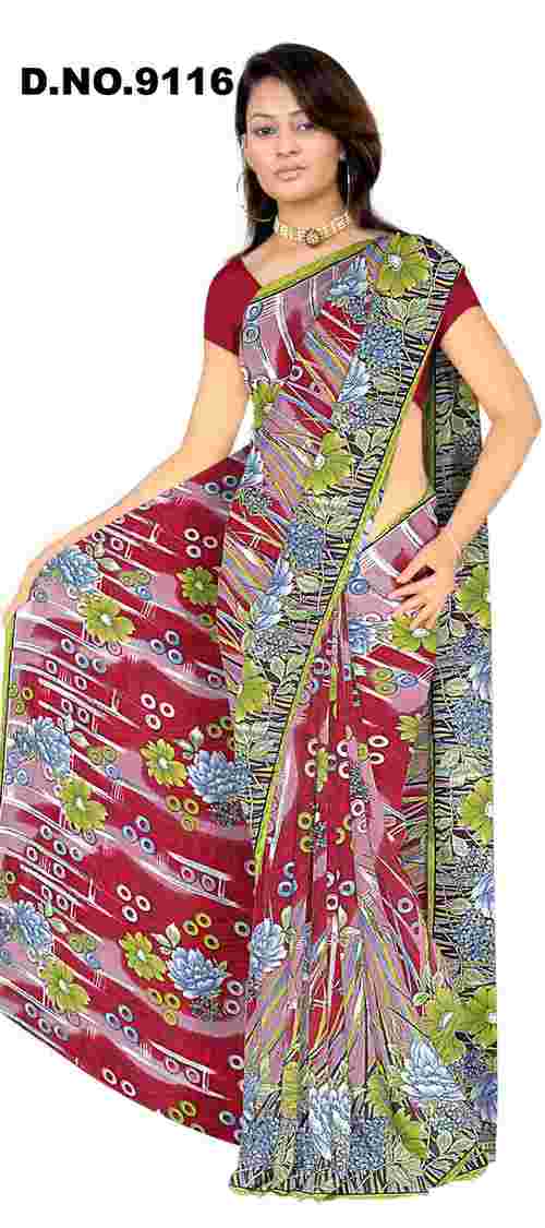 printed saree