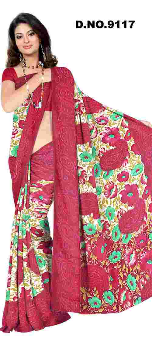 printed saree