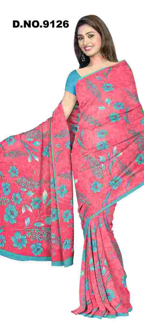 printed saree