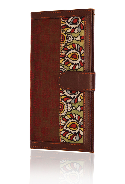 Pouch with Traditional Ikat Kalamkari Print Beautiful Birthday or Anniversary Gifts